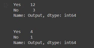 stratify example's output